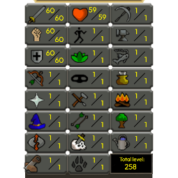 60 Ataque | 60 Defesa | 60 Força | iniciante main conta | sem email conjunto- legado Login de e-mail-conta-OSRS016 0